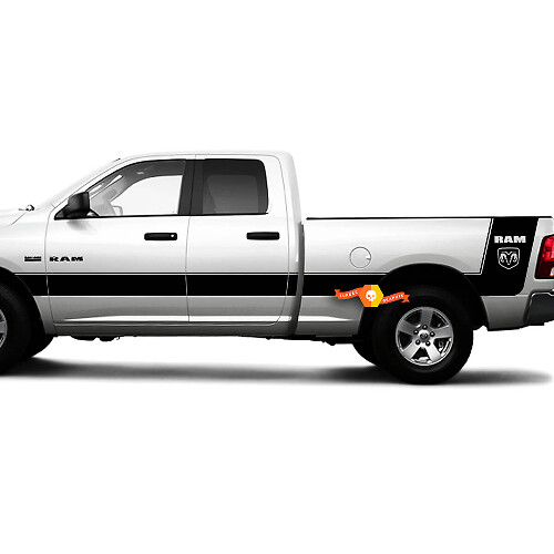 Hemi Stijl Zijstrepen Vinyl Decal Kit voor Dodge Ram 1500 2500