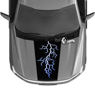 Motorkap Ford F-150 Lightning 2022 2023 Blackout Decals Stickers Graphics Vinyl
