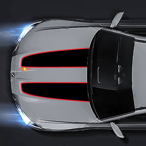 CSL-stijl motorkap dubbele strepen vinylsticker voor BMW M3 G80 M4 G82 G83