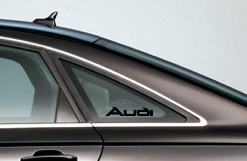 Audi-logo zijraam vinyl decal sticker voor Audi