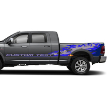 Aangepast Tekst Splash Stijl Zij Vinyl Decal Kit Voor Dodge Ram_2