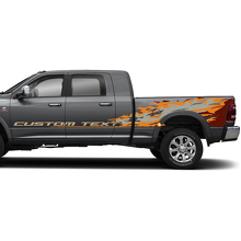 Aangepast Tekst Splash Stijl Zij Vinyl Decal Kit Voor Dodge Ram_3