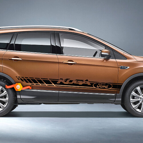 Paar Ford Side Stripe Body Doors Decal Vinyl Graphics Sticker Ford Kuga
