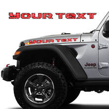 2x Hood Decals Stickers voor 2019 - 2023 Jeep Gladiator Topografische kaart Topo
 3