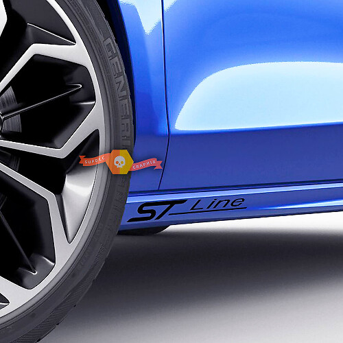 ST Line Zijvinylsticker voor Musclecar Focus Fiesta