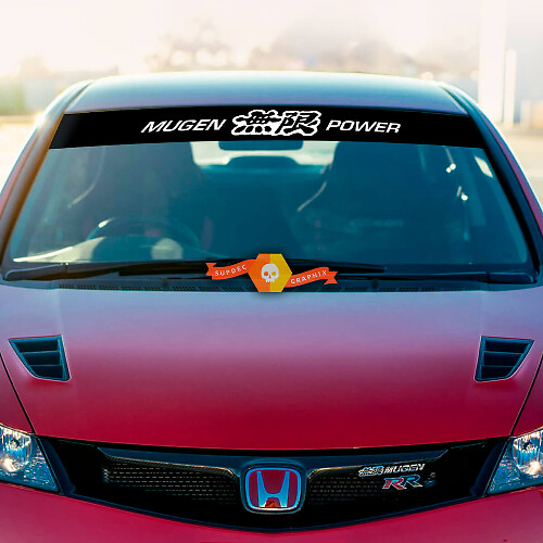 Mugen Power Style Voorruitbanner Vinyl Sticker voor Honda