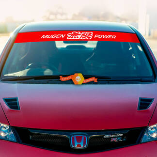 Honda Mugen Power Motorsports voorruit banner vinyl sticker sticker elke kleurencombinatie
