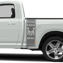 Cummins Hemi Diesel Strepen Bedside Vinyl Decal Kit voor Dodge Trucks_2