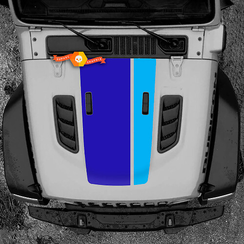 Motorkap Vinyl Decal Sticker Graphics 2 voor Jeep Wrangler Rubicon