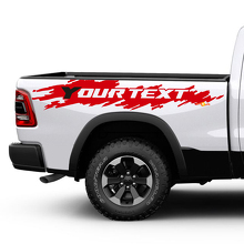 Aangepast Tekst Versleten Achterzijde Vinyl Decal Kit voor Dodge Ram_2