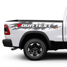 Aangepast Tekst Versleten Achterzijde Vinyl Decal Kit voor Dodge Ram_3