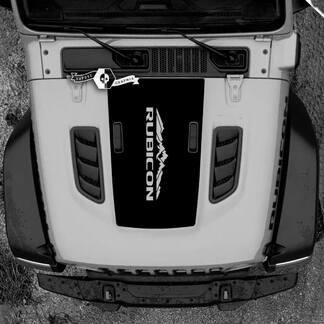 Hood Jeep RUBICON Wrangler JL Vinyl bergen 2018 + omhoog banner sticker sticker graphics
