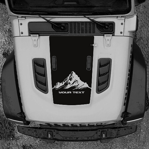 Kap Jeep RUBICON Wrangler JL Vinyl bergen 2018 + omhoog sticker sticker graphics
