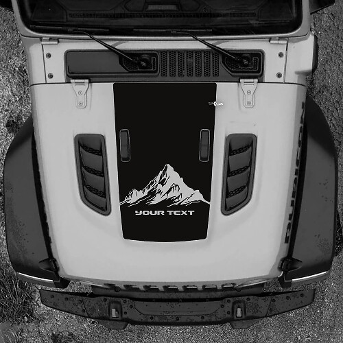Kap Jeep RUBICON Wrangler JL Vinyl bergen 2018 + omhoog sticker sticker graphics
