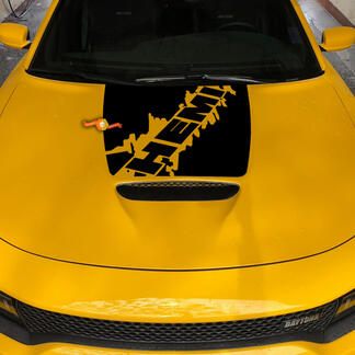 Kapinzet Dodge Charger Hemi Daytona Blackout-sticker
