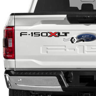 Ford F-150 XLT achterkleplogo graphics zijstickers stickers 2 kleuren
