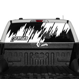 Ford F-150 XLT pick-up truck achterruit splash modder graphics zijstickers
