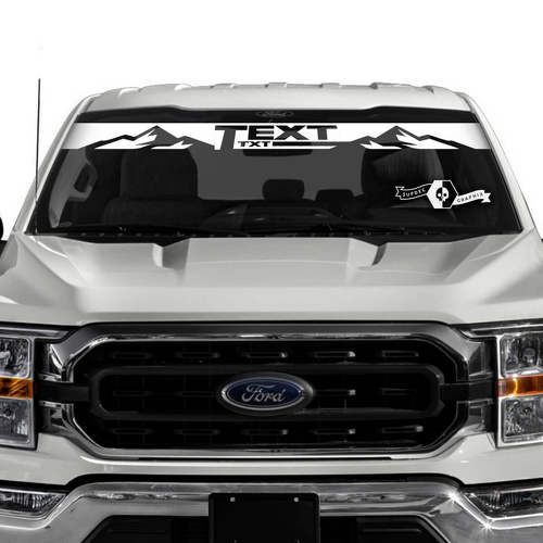 Musclecar truck Logo Venster Voorruit Bergen Grafische Stickers Stickers
