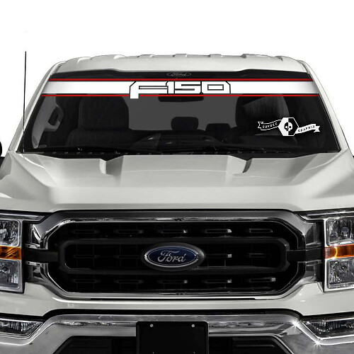 F150 Logo Voorruitstreep Vinyl Stickers voor Musclecar truck