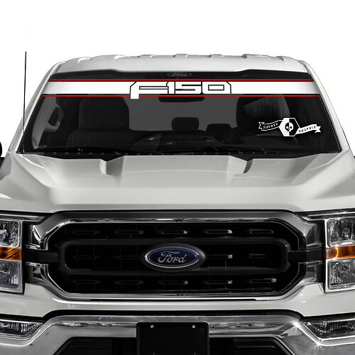 Ford F-150 Logo venster voorruit Trim Graphics Decals Stickers 2 kleuren
