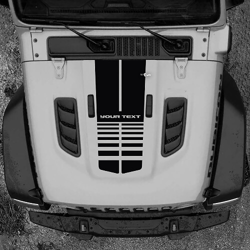 Kap Jeep RUBICON Wrangler JL Vinyl Banner Logo Lijnen Decal Sticker Graphics
