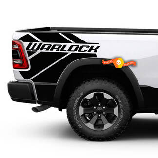 Paar Dodge Ram 1500 Warlock vinyl zijsticker vrachtwagen voertuig grafische pick-up
