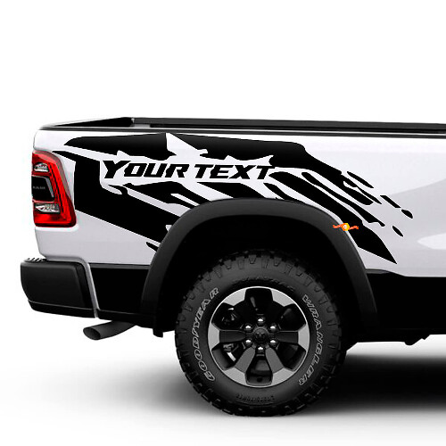 Modderspat Beschermhoes Vinyl Decal Kit voor Dodge Ram 1500 Rebel