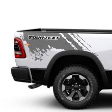 Mud Splash Stijl Zijpaneel Vinyl Decal Kit voor Dodge Ram 1500 Rebel_3