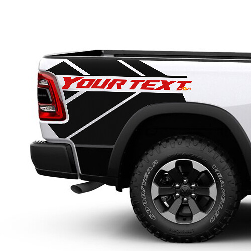 Aangepaste Vinyl Decal Kit voor de Zijwand van de Laadbak voor Dodge Ram 1500