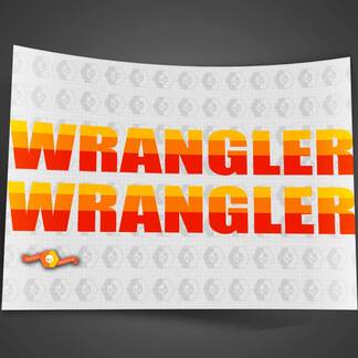 Retro Vintage Hood Wrangler stickers Stickers voor Jeep Wrangler Rubicon Renegade JK
