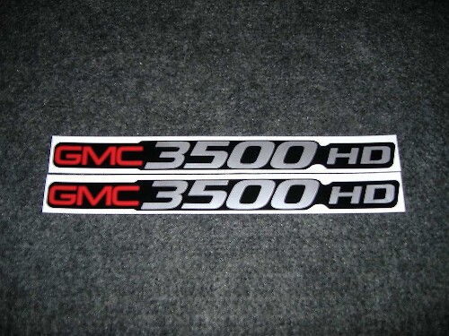 2 Gmc 3500 Hd-stickers Gmc C3500 Heavy Duty Sierra Yukon-formaat Badgestickers Stickers Stickers Stickers