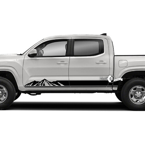 Paar Toyota Tacoma SR5 Rocker Panel Mountain Side Vinyl Decals Grafische Sticker
