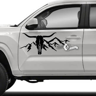 2x Toyota Tacoma deuren SR5 zijkant herten bergen vinyl stickers grafische sticker
