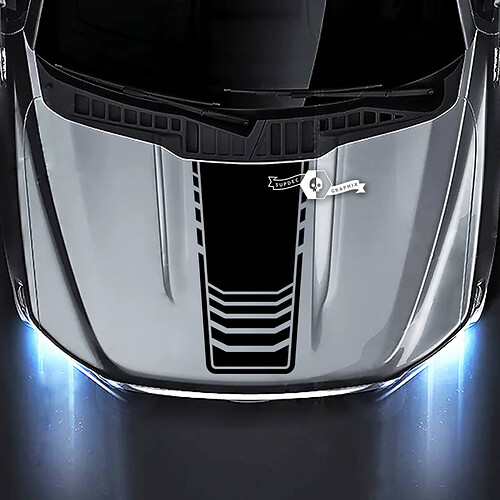 Techno Style Streep Motorkap Vinyl Sticker voor Musclecar truck XLT STX