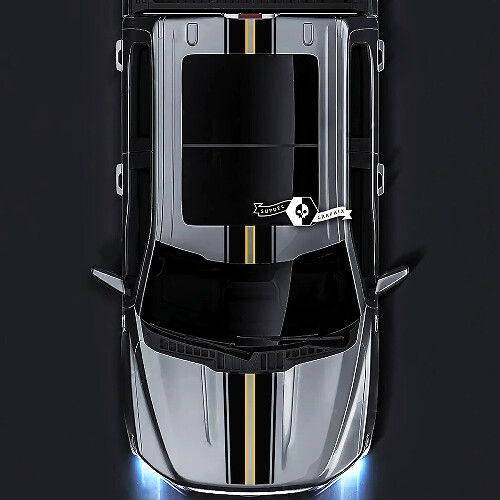 Racing Stripes Complete Set Vinyl Stickers voor Musclecar truck XLT STX