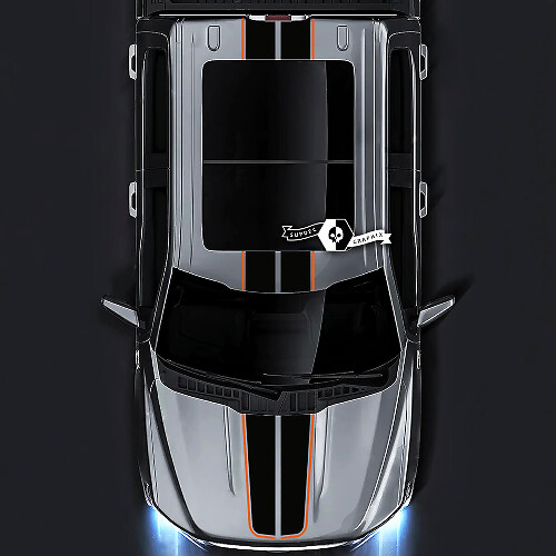 Ford F-150 XL XLT STX LARIAT Motorkap Dak Achterklep Trim Grafische zijstickers Stickers 2 kleuren
