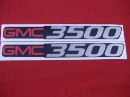 GMC 3500 Badge Vinyl Sticker Kit voor GMC Sierra