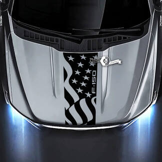 Ford F-150 XL XLT STX LARIAT Hood vlag USA grafische stickers stickers
