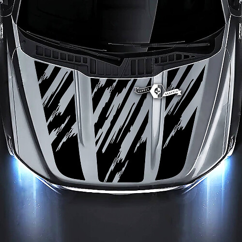 Triple Verweerde Strepen Motorkap Vinyl Decal Set voor Musclecar truck XLT STX