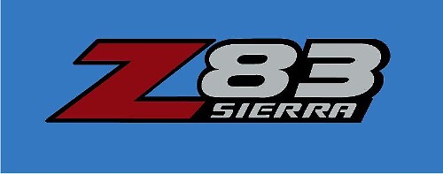 Z83 Sierra Vinyl Decalset in Fabrieksstijl voor GMC Sierra