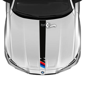 2021+ BMW M4 M3 G80 G82 G83 M Performance Hood M Logo Center Vinyloverdrukplaatjesticker
