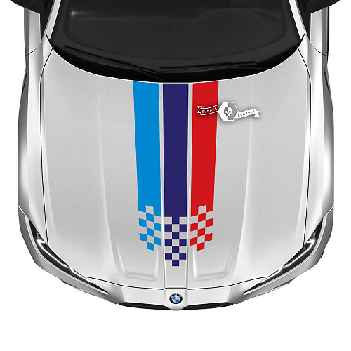 M Performance Geblokte Motorkap Vinyl Sticker Voor BMW M4 M3 G80 G82 G83 2021+