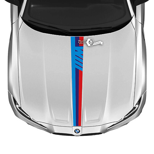 M Performance Triple Motorkap Vinyl Sticker Voor BMW M4 M3 G80 G82 G83 2021+