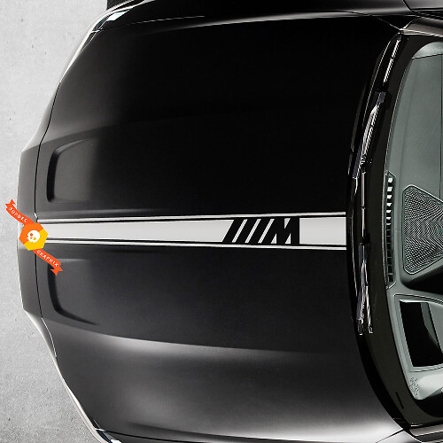 2021+ BMW M4 M3 G80 G82 G83 M Logo Hood M Kleur Center Cut Vinyl Decal Sticker
