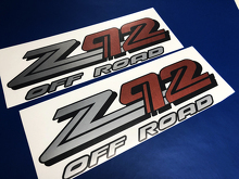 Z92 Off Road vinylstickerset voor GMC Sierra Yukon Canyon_2