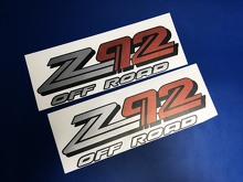 Z92 Off Road vinylstickerset voor GMC Sierra Yukon Canyon_3