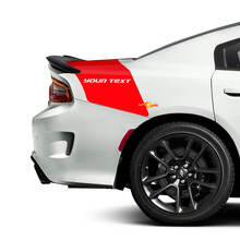 Aangepaste Tekst Achter Staartbalk Stripe Vinyl Decal Kit voor Dodge Charger_3