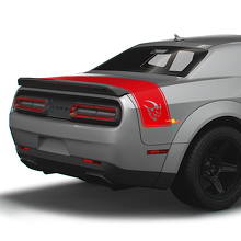 Demon Style Achterklep Strip Vinyl Stickers voor Dodge Challenger_3