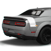 Aangepaste Tekst Achterbak Omtrek Streep Vinyl Stickers voor Dodge Challenger_2