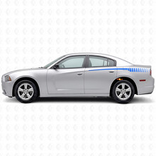 Stroboscoopstijl Strepen Zijdeur Vinyl Decal Sticker voor Dodge Charger 2011-2014_2